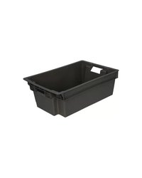Ящик для продуктов с ручками (от 0 до +50°C) полиэтилен 37л ,H=20,L=60,B=40см черный