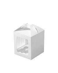 Коробка картонная для кулича 120х120х160мм JUMPL S С окном цвет Белый OSQ (х1/200)