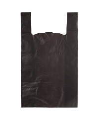 Пакет-майка Чёрный 45+15×75 см