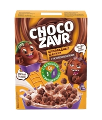 Готовый завтрак CHOCOZAVR Шоколадные шарики с Кальцием и витаминами 190 г