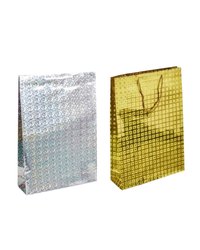 Пакет подарочный 32х45+10см Голографический (XLG511-512 Микс) (х10/200) Китай