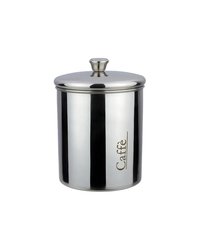 Емкость для сыпучих продуктов для хранения кофе сталь нерж. 1л D=12,H=17см серебрист.