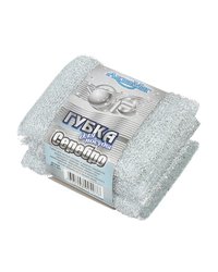 Губки для мытья посуды 3 шт. "Серебро" (х1/24)