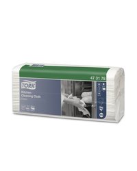 Салфетка для уборки Tork нетканый материал для кухни W4 мат.нетканый ,L=35,5,B=42,8мм белый