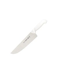 Нож поварской «Профешионал Мастер» для мяса сталь нерж.,пластик ,L=38,5/23,5см белый,металлич.
