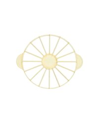 Делитель для торта на 16 кусков пластик D=260,H=25,L=330мм желт.