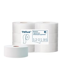 Туалетная бумага 1 слойная намотка 525м, TORK/Tellus T1, цвет Натуральный 120195-62 (х1/6) [упаковка]