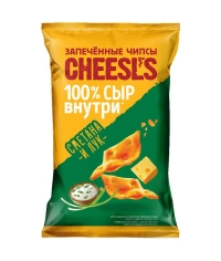 Чипсы пшенично-картофельные запечённые с сыром CHEESL’s Сметана и Лук 100 г