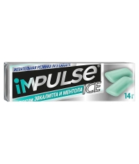 Жевательная резинка без сахара Impulse Эвкалипт и Ментол 14 г