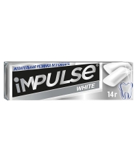 Жевательная резинка без сахара Impulse WHITE 14 г