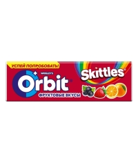 Жевательная резинка Orbit Фруктовый микс Skittles 13,6 г