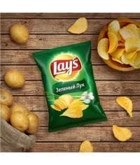 Чипсы Lays Зеленый лук 50 г