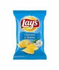 Чипсы Lays Сметана Зелень 50 г