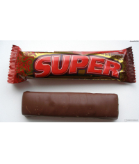 Шоколадный батончик Super с нугой и мягкой карамелью 40 г