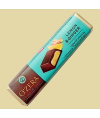 Шоколад O"Zera горький с желейной начинкой Лимон Имбирь 50 г