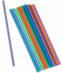 Пластиковые  трубочки цветные прямые MILK 240 мм d=8 мм