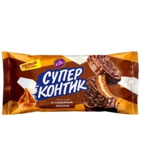 Печенье-сэндвич Супер Контик со сгущенным молоком 100 г