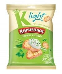 Сухарики Кириешки Light Сметана и зелень 33 г