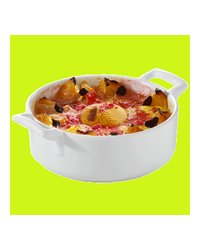 Сковорода порционная «Бель Кузин» фарфор 0,5л D=150,H=50,L=185мм белый