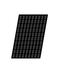 Форма кондитерская «Прямоуг.»[120шт] силикон,стеклопласт. ,H=2,L=45,B=15мм