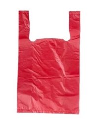 Пакет ПЭ типа "майка" 18+10x30(8) (красный) (х100/5000)