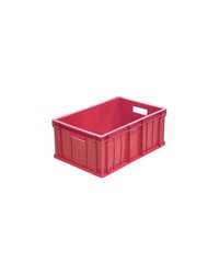 Ящик для продуктов сплошной (от -18 до +50°C) полиэтилен 46л ,H=25,L=40,B=60см красный