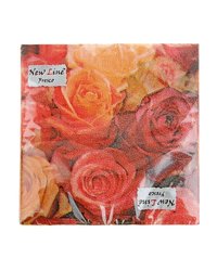 Салфетки 33x33см Розы кимберли 2х слойные, 20 листов (х1/20)