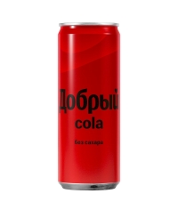 Добрый Cola Без сахара 330 мл ж/б