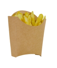 Упаковка для картофеля фри DoECO FRY L Крафт 132×54×120 мм