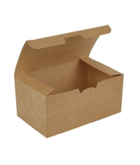 Контейнер для наггетсов DoECO Fast Food Box L Крафт 150×91×70 мм Контейнер для наггетсов DoECO Fast Food Box L Крафт 150×91×70 мм