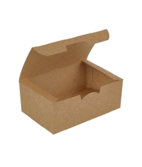 Контейнер для наггетсов DoECO Fast Food Box Крафт S 115×74×45 мм Контейнер для наггетсов DoECO Fast Food Box Крафт S 115×74×45 мм