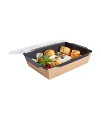 Контейнер бум. DoECO OPSALAD BLACK 500 мл черный/крафт 164×115×45 мм Контейнер бум. DoECO OPSALAD BLACK 500 мл черный/крафт 164×115×45 мм