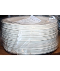 Тарелка бумажная DoECO PLATE 180 W Белая d=180 мм
