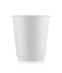 Бумажный 2-слойный стакан ECO CUPS Белый d=80 250 мл