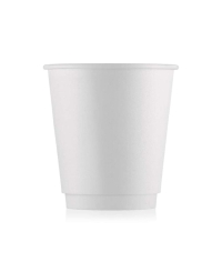Бумажный 2-слойный стакан ECO CUPS Белый d=80 250 мл