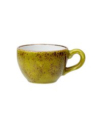 Чашка кофейная «Крафт Эппл» фарфор 85мл D=65,H=50,L=85мм желто-зел.