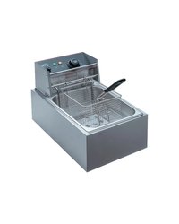Фритюрница CP-EF06L сталь нерж. 6л ,H=28,5,L=46,B=28,5см 2,5Квт серебрист.