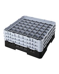 Кассета для бокалов 49 ячеек Dmax=62,Hmax=257мм полипроп. ,H=30,8,L=50,B=50см черный