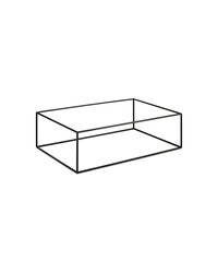 Подставка фуршетная металл,резина ,H=16,2,L=53,B=32,5см