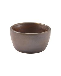 Соусник «Рустик коппер» фарфор 70мл D=67,H=36мм коричнев.,красный