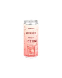 Напиток безалкогольный «Россини» жесть белая 330мл D=55,H=143мм розов.
