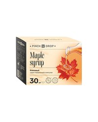 Сироп «Кленовый» ароматизированный порционный Pinch&Drop[30шт] картон 15мл ,H=12,L=15,5,B=10см