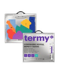 Термопакет черная круглая ручка 60х55см внеш.МЕТ/внутр.МЕТ "New " (х10/60)