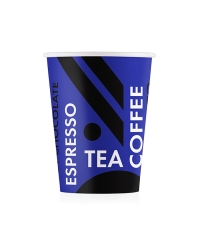 Бумажный стакан EcoCups Coffee Tea синий d=80 250 мл