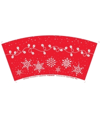 Бумажный стакан EcoCups Кофейная гирлянда d=80 250 мл