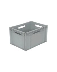 Ящик для продуктов с ручками полипроп. 27,6л ,H=22,L=40,B=30см серый