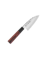 Нож кухонный «Нара» односторонняя заточка сталь нерж.,дерево ,L=220/105,B=36мм металлич.,тем.дерево