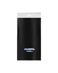 Скатерть ПВД 120x160см 35мкм Черная Интерпак (х1/50)