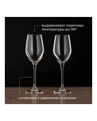 Бокал для вина «Селест» стекло 270мл D=54,H=214мм прозр.
