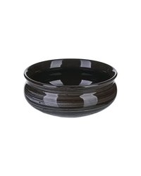 Тарелка глубокая «Маренго» керамика 0,5л D=14,H=6см черный,серый